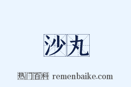 沙丸是什么意思的图片